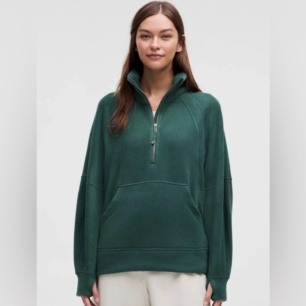 EUC Lululemon Scuba Oversized Funnel-Neck Half-Zip (long)